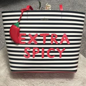 ✨ KATE SPADE EXTRA SPICY 🌶️ Little Len Chili Tote Bag✨